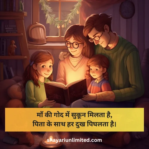 new family shayari in hindi image