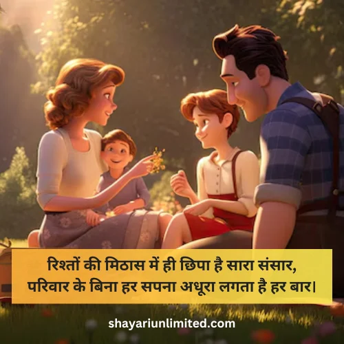 hindi family shayari