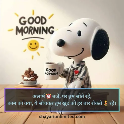 funny good morning shayari