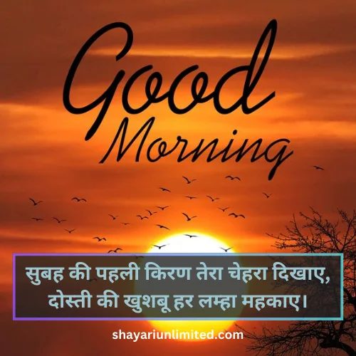 good morning shayari friend