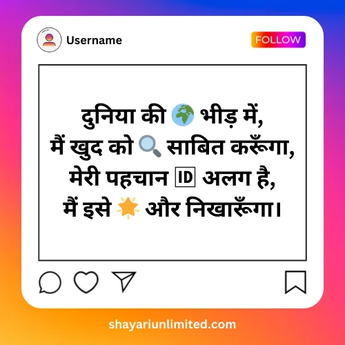 instagram bio shayari