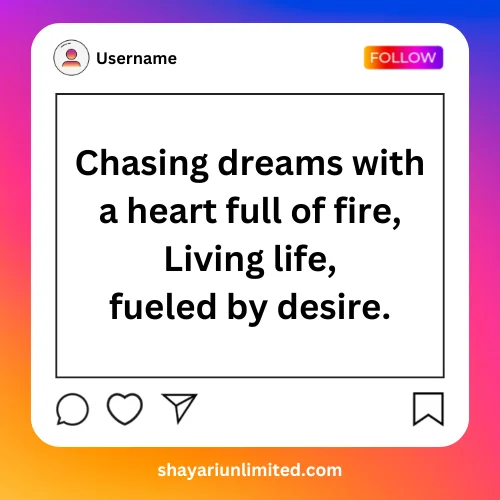 instagram bio shayari in english