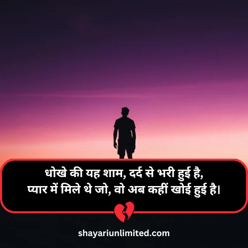 sad dhoka shayari