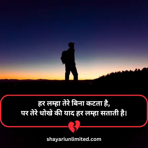 sad dhoka shayari