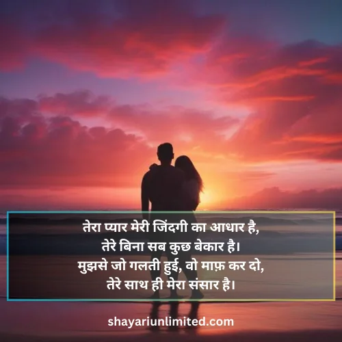 sorry shayari for husband