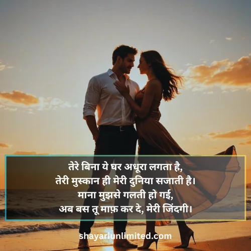 sorry shayari for wife