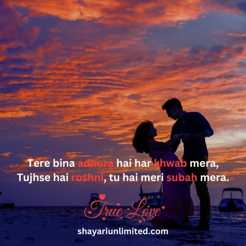 true love shayari in english